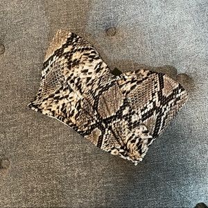 Windsor Snake Print Tube Top